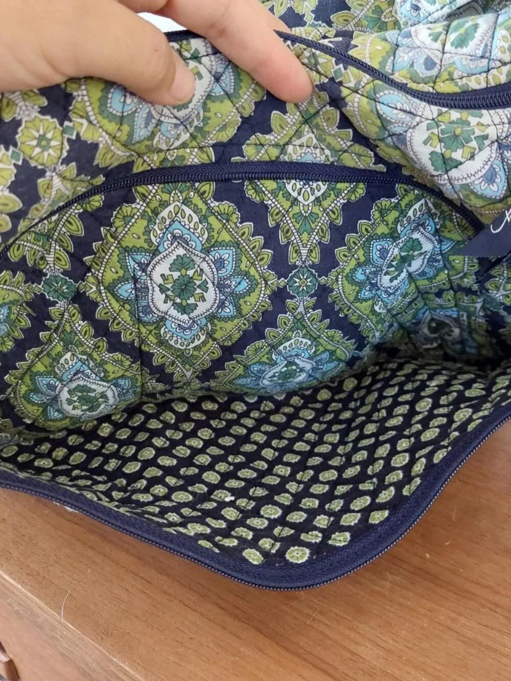 vintage Vera Bradley Cargo Sling shoulder bag in the retired Cambridge pattern,